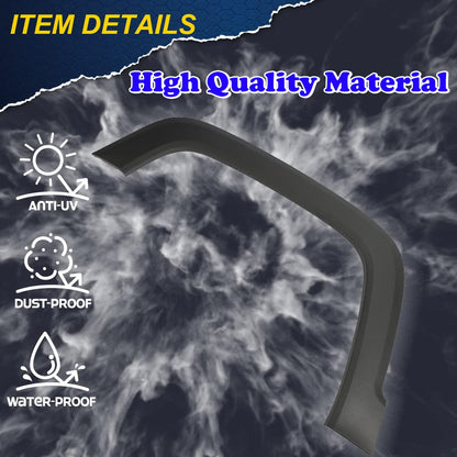 G-PLUS Front Left Fender Flares Compatible with Jeep Renegade 2015-2021 Wheel Cover Protector Wheel Opening Molding Arch Trim 5XB67LXHAA, CH1790104 Black