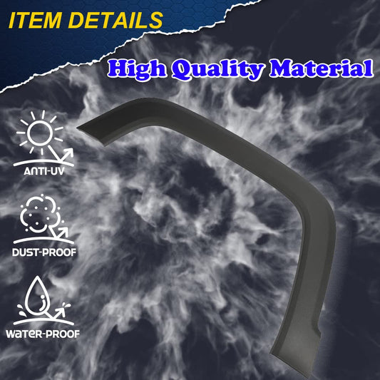 G-PLUS Front Left Fender Flares Compatible with Jeep Renegade 2015-2021 Wheel Cover Protector Wheel Opening Molding Arch Trim 5XB67LXHAA, CH1790104 Black