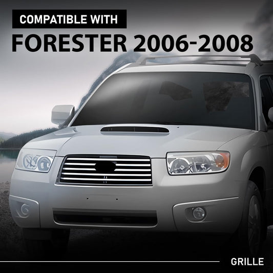 G-PLUS Front Bumper Grille Compatible with Subaru Forester 2006-2008 91121SA082, SU1200136