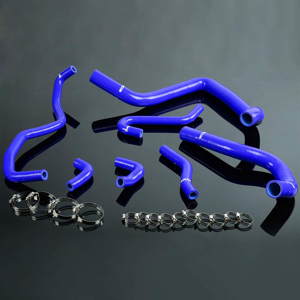 G-PLUS Silicone Radiator Coolant Hose Pipe Kit Clamps Compatible With 1991-1994 Honda/Acura IntEGra DB6 DB8,DC2,B18C, B18C1,Blue