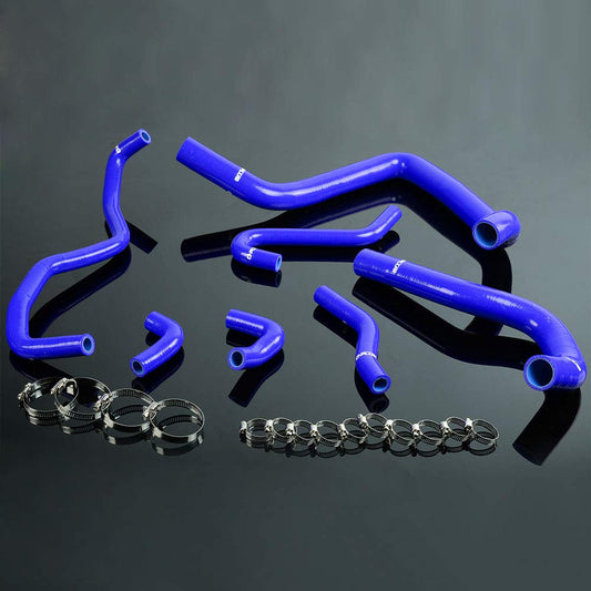 G-PLUS Silicone Radiator Coolant Hose Pipe Kit Clamps Compatible With 1991-1994 Honda/Acura IntEGra DB6 DB8,DC2,B18C, B18C1,Blue