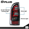 G-PLUS LED Rear Tail Lights Assembly,Compatible with Toyota Tacoma 2005-2015 Brake Tail Lamps, 8155004150, 8156004150 Red Black Luces Traseras