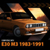 G-PLUS Under Dash Cover Trim Panel Compatible with BMW E30 M3 1983-1991 Black