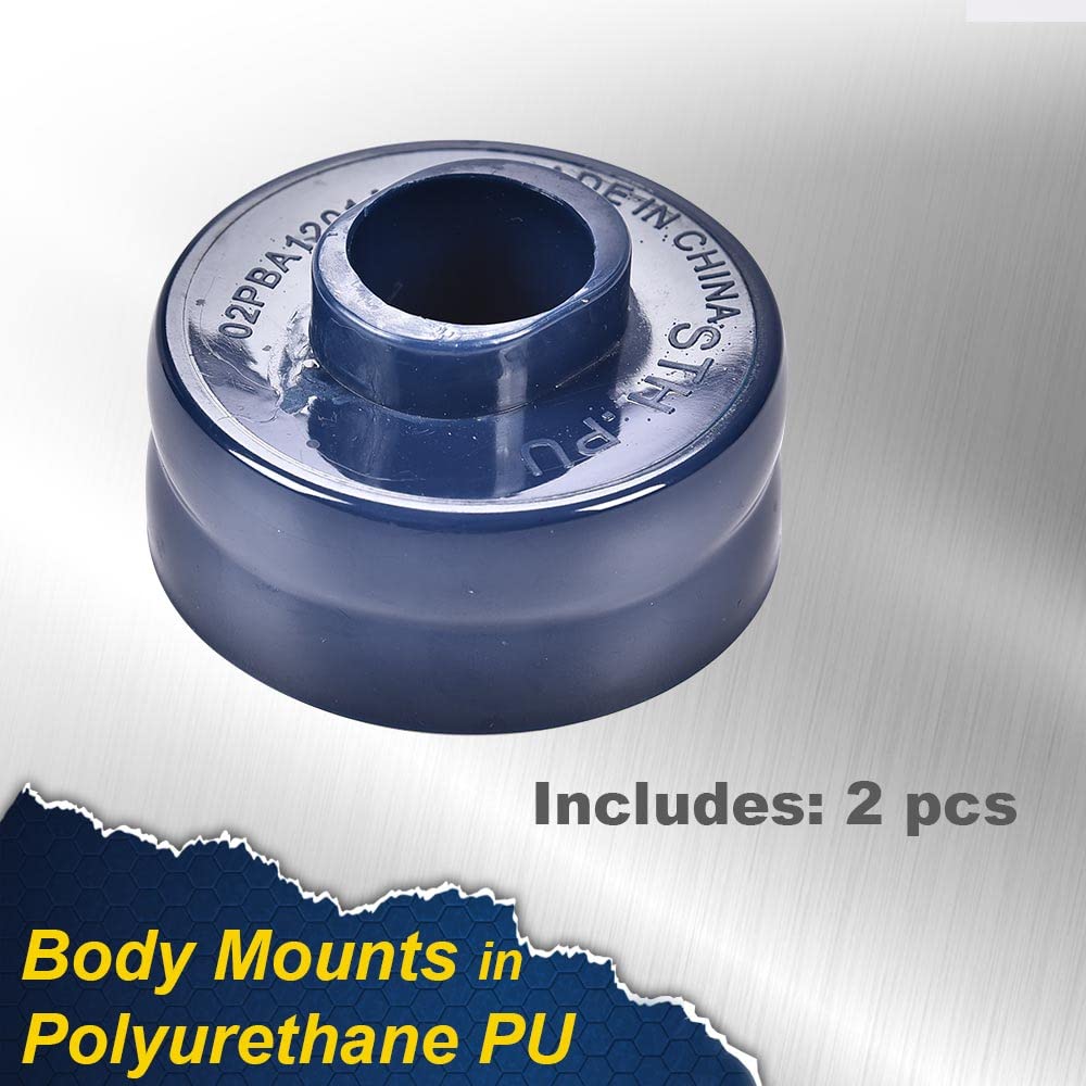G-PLUS Body Mounts in Polyurethane PU Compatible With 1999-2017 F250 F350 Super Duty 2WD/4WD,Body Cab Mounts Bushings Kit (Blue)