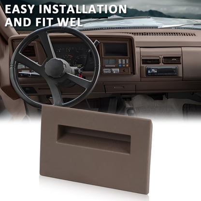 G-PLUS Dash Fuse Panel Cover Compatible with Chevy & GMC Truck 1988-1994/Fit Chevy Blazer GMC Yukon 1992-1994/Fit GMC Yukon Suburban 1992-1994 Brown