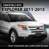 G-PLUS Front Right Lower Door Molding W/Silver Trim, Compatible with Ford Explorer 2011-2015, Passenger Side, BB5Z7820878BA, FO1305111