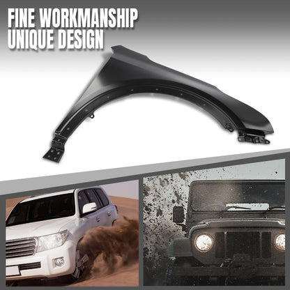 G-PLUS Front Fender Passenger Right Side Compatible with Cadillac XT4 (submodel: Luxury, Premium Luxury, Sport) 2019-2023 84216123, GM1241412 Black
