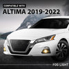 G-PLUS Fog Lights Lamps Left & Right Side Pair with Bezels & Wiring Harness Set Compatible with Nissan Altima 2019-2022 2615589929, 2615089929, 261556CA0A, 261506CA0A Black