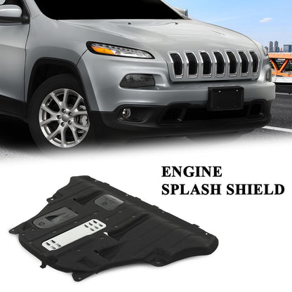 G-PLUS Engine Splash Shield Compatible with Jeep Cherokee 2015 2016 2017 2018 68102261AG CH1228156 Black