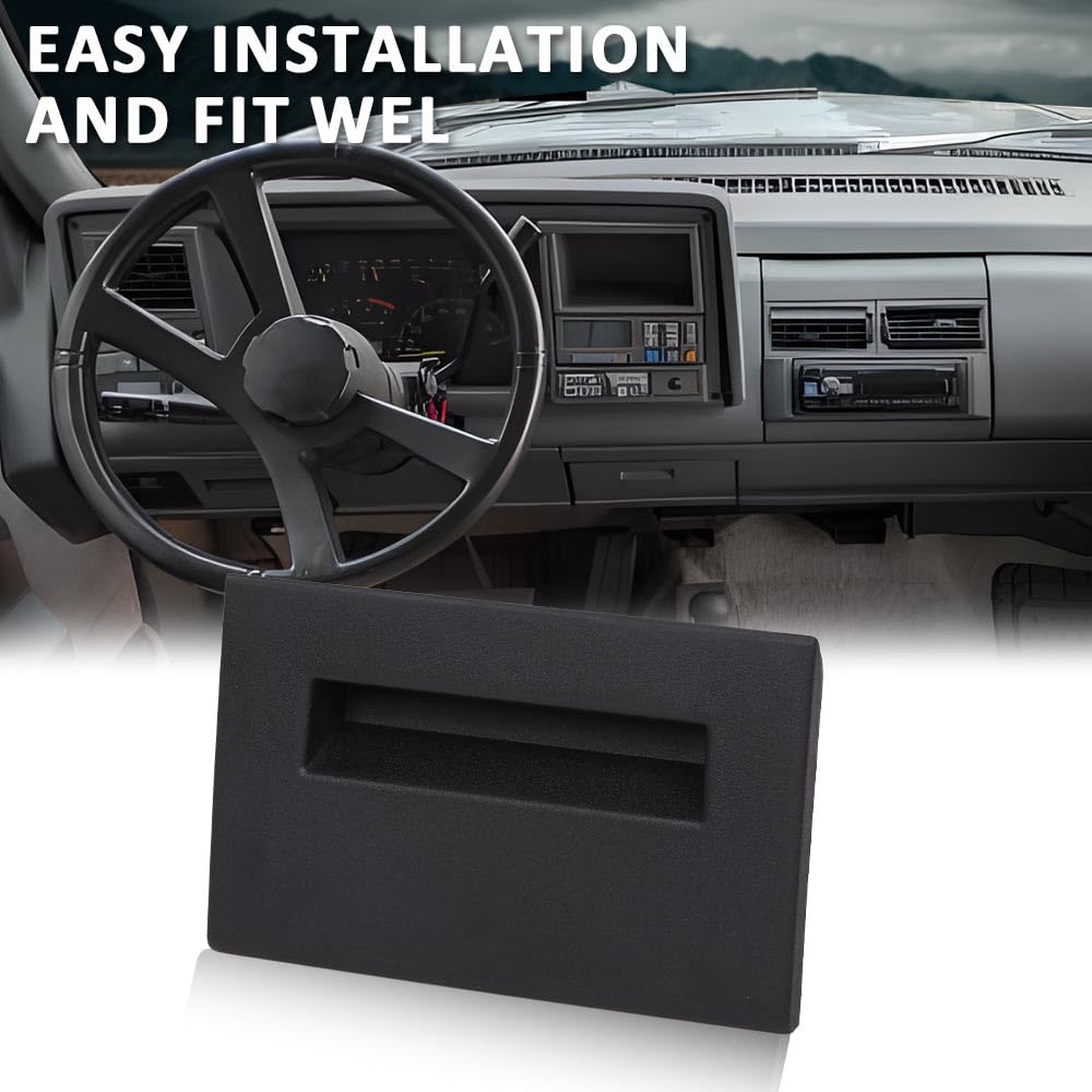 G-PLUS Dash Fuse Panel Cover Compatible with Chevy & GMC Truck 1988-1994/Fit Chevy Blazer GMC Yukon 1992-1994/Fit GMC Yukon Suburban 1992-1994 Black