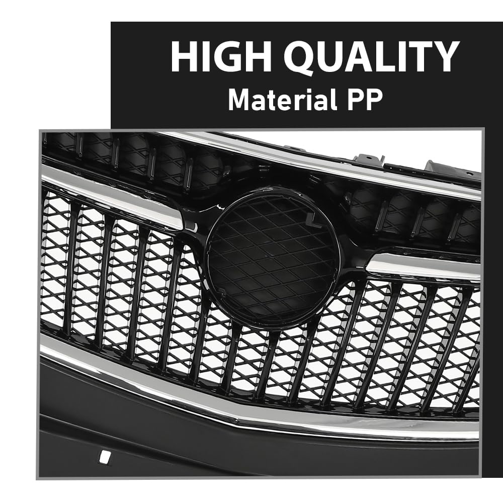 G-PLUS Front Bumper Cover Grille Compatible with Buick Encore 2017 2018 2019 2020 2021, Primed Black