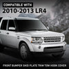 G-PLUS Black Front Bumper Skid Plate Trim Tow Hook Cover Compatible with LR4 2010-2013