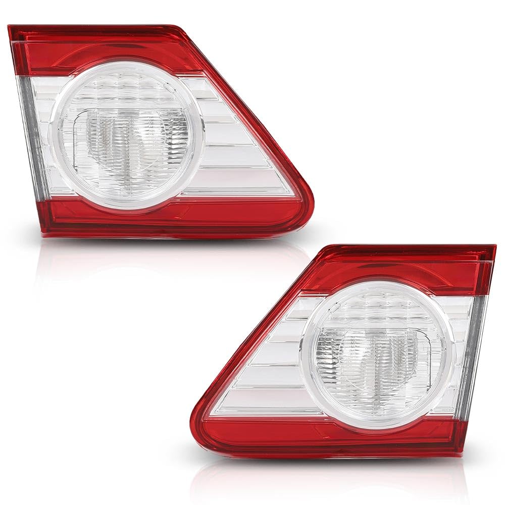 G-PLUS Tail Lights Rear Brake Lamps Inner Left & Right Compatible with Toyota Corolla 2011-2013 81590-02290, 81581-12170 Red