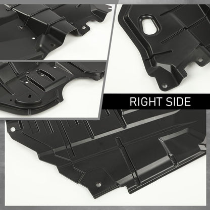 G-PLUS Front Engine Splash Shield Under Cover Compatible with 2012-2014 Camry Front Center Under Cap Left & Right Side Replacement