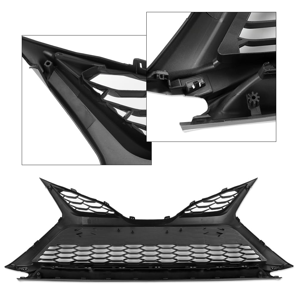 G-PLUS Front Bumper Lower Grille Without Sensor Holes Compatible with Toyota Camry SE XSE 2021-2022 75602F4010 TO1290115