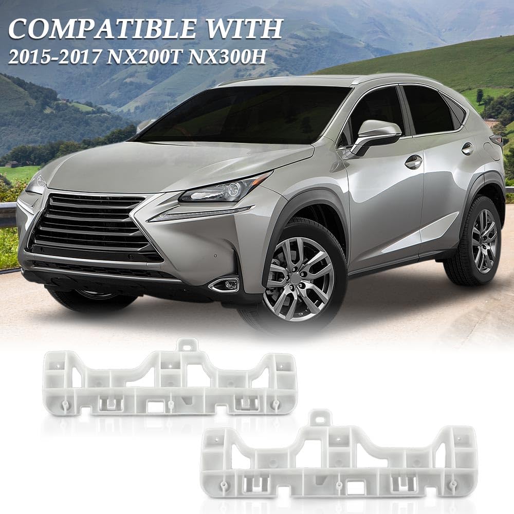 G-PLUS Front Bumper Bracket Driver and Passenger Side Compatible with Lexus NX200t (submodel: Base, F Sport) 2015-2017/Fit Lexus NX300h Base 2015-2017 LX1043114 LX1042114 5253378010 5253478010