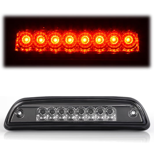G-PLUS Third 3rd Brake Cargo Light Compatible With Toyota Tacoma 1995-2017 Rear Roof Center High Mount Tail Lamps Replacement Chrome Housing Smoky Lens