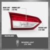 G-PLUS LED Inner Tail Light Driver Left Side Rear Lamp Compatible with Buick Envision 2019-2020 Red