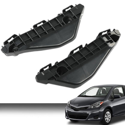 G-PLUS Pair Front Bumper Retainer Bracket Compatible with Toyota Yaris Hatchback 2013 2014 2015 2016 525360D130, 525350D130 Black Smooth Finish