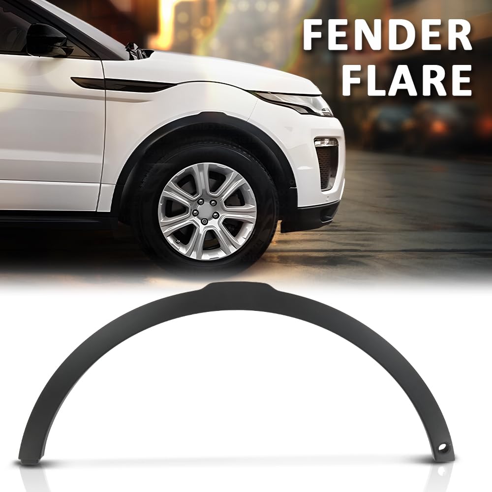 G-PLUS Front Right Wheel Arch Fender Trim Molding with Sensor Hole Compatible with Range Rover Evoque 2012-2019,Fit for Models With Active Park Assist System