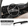 G-PLUS Dashboard Dash Cover Compatible with Chevy GMC Trucks 1973-1980 Black ABS Plastic