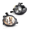 G-PLUS Front Fog Lamp Light with Halogen Bulbs Compatible with VW Touareg 2011-2014 7P6941699, 7P6941700 Black