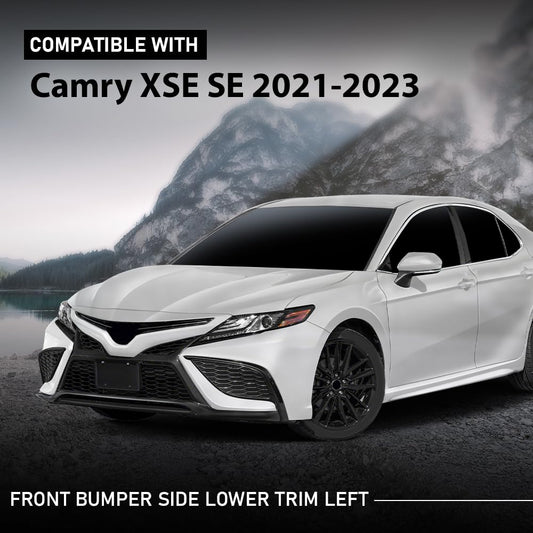 G-PLUS Front Bumper Side Lower Trim Left Matte Compatible with Toyota Camry XSE SE 2021-2023 5312406260