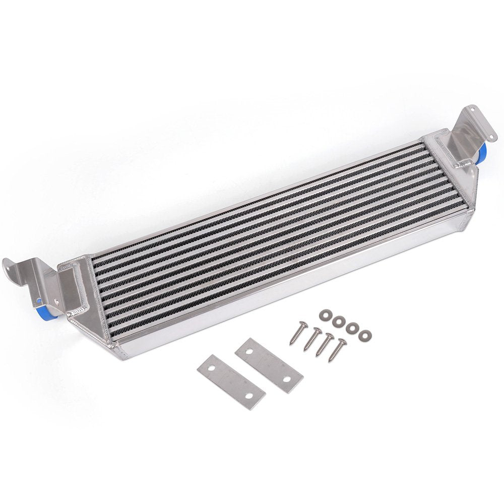 G-PLUS Twin Turbo Aluminum Performance Intercooler Upgrade Kit + Intercooler Pipe Kit Replacement For Home Use VW Golf R GTI MK7 2.0T