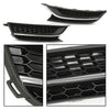 G-PLUS Front Bumper Radiator Lower Grille and Grill Fog Light Cover Compatible with Volkswagen Passat 2012-2015 561853665E 561853666C 561853677
