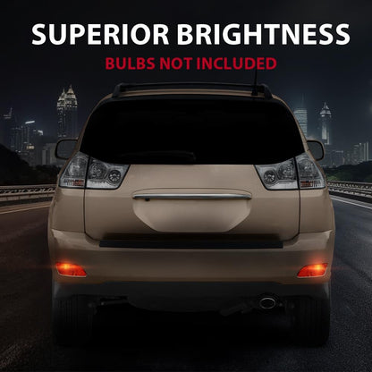 G-PLUS Rear Side Marker Bumper Reflector Light w/o Bulbs Left and Right Side Compatible with RX400H 2006-2008/Fit RX350 2007-2009/Fit RX330 2004-2006 819100E010 81911-48040