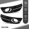 G-PLUS Pair Front Fog Light Cover Bezel, Compatible with Audi Q5 2009-2012, LH Driver & RH Passenger 2PCS, Gloss Black, 8R0807682A01C, 8R0807681A01C