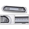 G-PLUS LED Third Brake Light Compatible With 2002-08 Dodge RAM 1500/Fit 2003-2009 Dodge RAM 2500 3500 3RD LED Bar Brake/Cargo Lamp,Type I Chrome Housing Smoky Lens