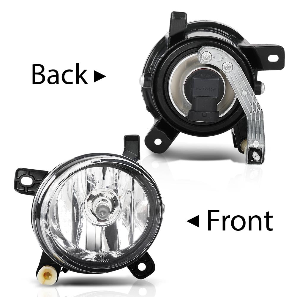 G-PLUS Pair Fog Lights Lamps Assembly, Compatible with Audi A4 S4 Q5 B8 2009-2012/ Audi Allroad 2012-2015, Left Driver & Right Passenger Side 2PCS