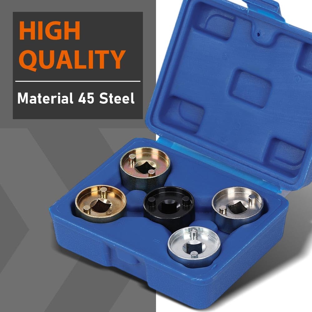 G-PLUS Engine Timing Camshaft Locking Socket Tool Kit Compatible with Audi VW 1.8 2.0 TFSI EA888 45 Steel Black