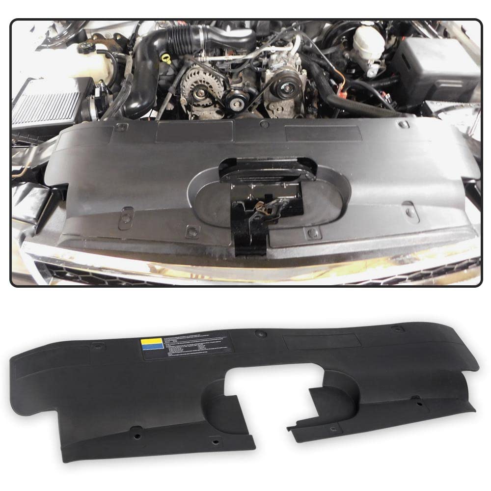 G-PLUS Radiator Upper Air Baffle Deflector Compatible with Chevy Silverado 1500 2500HD 3500 2003-2007/Fit GMC Sierra 1500 2500 HD 2003-2007/Fit GMC Sierra 3500 2003-2006 15809932
