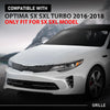 G-PLUS Front Upper Bumper Grille Assembly, Compatible with Kia Optima SX SXL Turbo 2016 2017 2018, Chrome