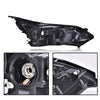G-PLUS LED Headlight Assembly Compatible with Chevy Equinox 2018 2019 2020 w/Factory HID/Xenon Driver Left Headlamp Clear Lens Black Housing Amber Reflector Bumper Headlamps,faros delanteros