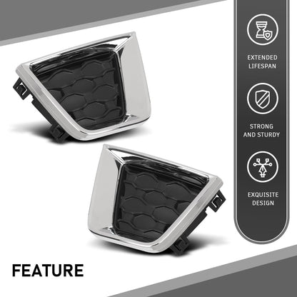 G-PLUS Pair Front Fog Light Covers, Compatible with Jeep Renegade 2019-2023, LH Driver & RH Right 2PCS, 6VP53LXHAA, 6VP55LXHAA