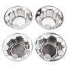 G-PLUS Chrome Wheel Hub Center Caps with 12 mounting Screws, Compatible with Ford F150 Truck/Bronco 1980-1996, Fit Ford Van 1992-1996 4x4 Front 4WD Wheel Drive