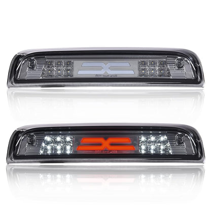G-PLUS LED 3rd Third Brake Light Compatible with Chevy Silverado 2014 2015 2016 2017 2018 2019 2020,Fit GMC Sierra 2014-2020,X Type High Mount Stop Lamp Tail Cargo Lamp Smoky Lens Clear Housing