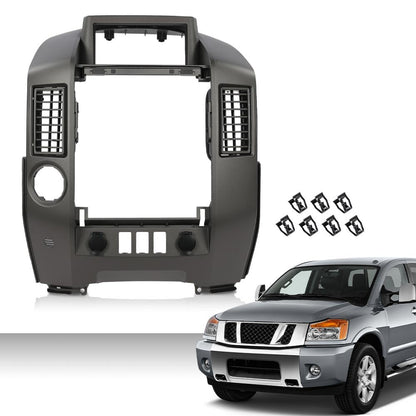 G-PLUS Dash Center Console Instrument Panel Lid Bezel Fit Nissan Armada SE LE SE Off-Road 2005-2006/ Pathfinder Armada SE LE 2004/ Titan SE LE XE 2004-2015 w/o Center Speaker, w/Cigarette Lighter