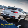 G-PLUS Rear Window Spoiler Side Wing Trim Cover Compatible with BMW X4 2019-2020 All Models (Matte Black)