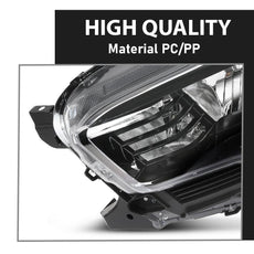 G-PLUS LED Headlights Assembly for Toyota Tacoma 2016-2022 Clear Lens Black Housing Amber Reflector Product Specifications