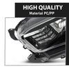 G-PLUS Headlights Compatible with 2016-2022 Toyota Tacoma,Headlamps w/o LED DRL Clear Lens Black Housing Amber Reflector, Left Driver & Right Passenger TO2502243, TO2503243 faros delanteros
