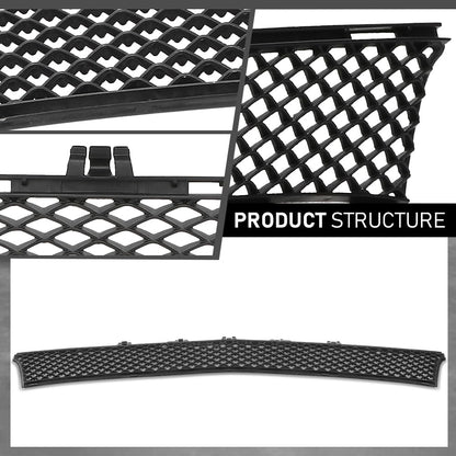 G-PLUS Bumper Grille Front Center Fit Benz E300 E350 E400 E450 (submodel: 4Matic, Base) 2017-2020 For Models With Luxury Package, Center, Sedan 2138850622