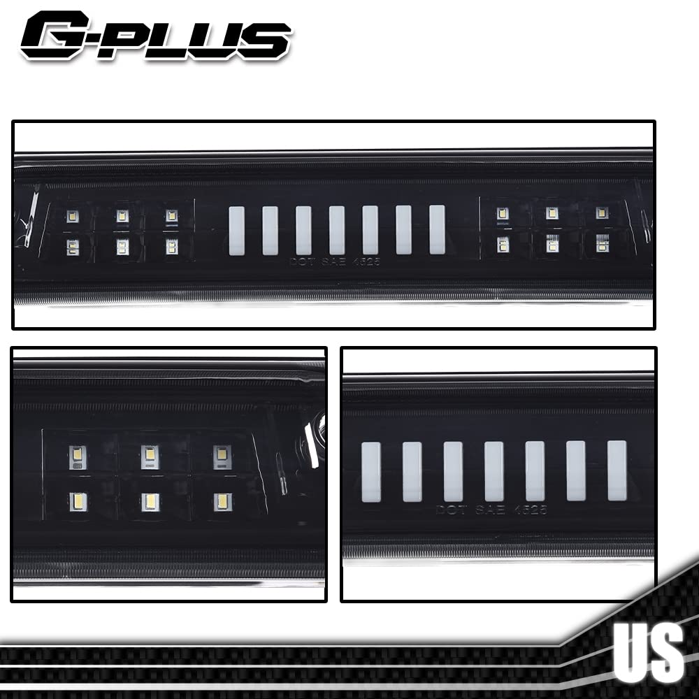 G-PLUS Rear High Mount 3RD Third I Brake Light Stop Tail light Lamp Compatible with 2015-2018 Colorado/Canyon GM25971002 52019397 Rear Cab Roof Tail Center Lamp