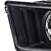 G-PLUS Headlight Compatible with Ford Mustang 2005-2009 Halogen Left Diver Side Clear Lens Black Housing Clear ReflectorBumper Headlamps,faros delanteros