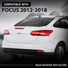G-PLUS Rear Right Bumper Reflector, Compatible with Ford Focus S SEL Titanium 2012-2018, Passenger Side, FO1185101, BM5Z13A565A