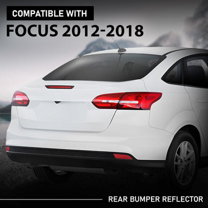 G-PLUS Rear Right Bumper Reflector, Compatible with Ford Focus S SEL Titanium 2012-2018, Passenger Side, FO1185101, BM5Z13A565A