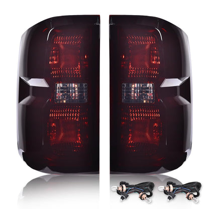 G-PLUS Tail Lights Lamps Fit GMC Sierra 2007-2013 1500 2500 3500HD